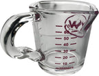 Rattleware 3 oz Espresso Shot Glass Pitcher with Handle & Pink Volume Marking - Genuine Barista Measuring Cup with ML & OZ Graduations - Durable Swift Espresso for Pouring Shots & Coffee