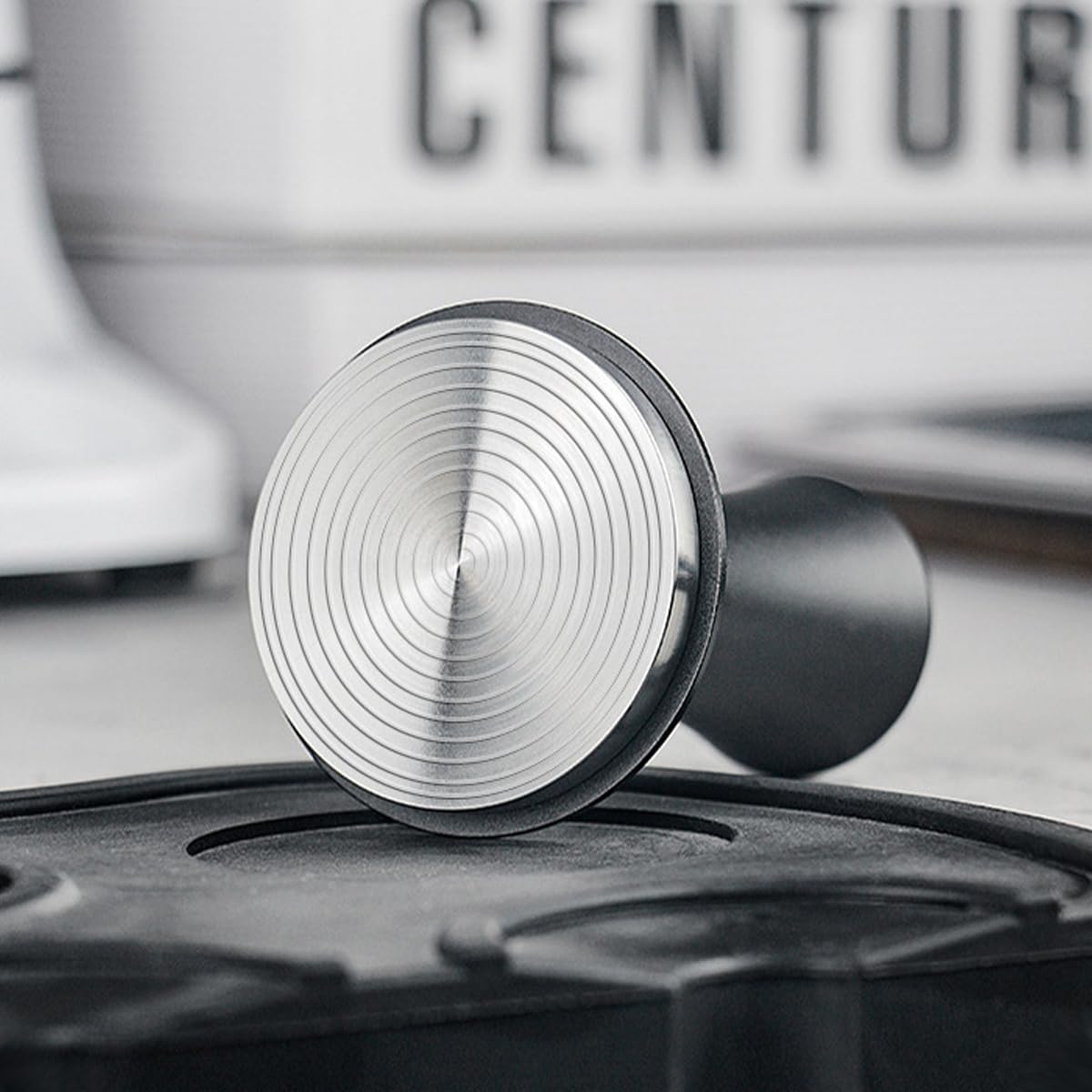 58mm Calibrated Spring-Loaded Espresso Tamper – 30lb Self-Leveling Palm Tamper with Flat Stainless Steel Base – Compatible with 58mm/58.35mm Portafilter Baskets
