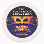 B.E. Green Custom Coasters - Pulpboard Personalized Coasters for Drinks - Full Color Print - Reusable & Absorbent - Beverage Coaster - Promotional Events & Celebrations - Pack of 50-4" Round Coaster