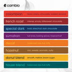 Cambio Roasters Keurig Coffee Pods Variety Pack, Only Aluminum Coffee K Cup for Better Taste, Longer Lasting Freshness, Includes Light Roast, Dark Roast, & Organic Decaf K Cups for Keurig, 32 Count