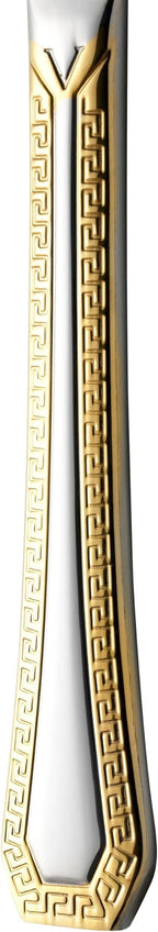 75-Pc Luxury Flatware Set for 12 w/Storage Case 24K Gold Premium Dining Cutlery Service - 18/10 Surgical Stainless Steel Silverware Hostess Serving Set in a Chest