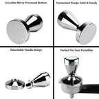 Coffee Tamper Press Chromed (49 mm / 1.9"