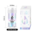 Iridescent Edible Glitter for Cocktails - Rainbow Luster Dust Edible Iridescent Drink Glitter Food Grade Shimmer Powder for Cakes Beverage Chocolate, 6g