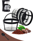 Replacement 4 Packs Reusable Coffee Filters For Mr. Coffee 4-5 Cup Drip Coffeemakers-Nylon Mesh With Handle