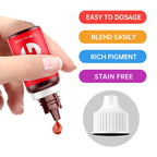 Food Coloring Liquid Food Dye Water Based Food Color 6 Colors x 10 ml Liquid Food Coloring Set for Baking Icing Cake Decorating Easter Egg - 2.1 Fl Oz