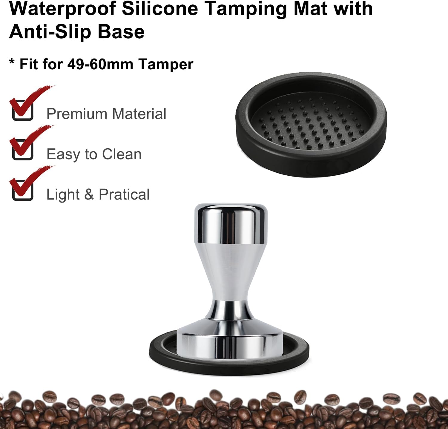 Espresso Accessories Kit 51mm Tamper: 51mm Espresso Tamper Set Barista Tools Including Coffee Tamper, Milk Frother Cup, WDT Tool Espresso Tools, Tamper Mat, Latte Pen, Coffee Spoon, Coffee Stencils