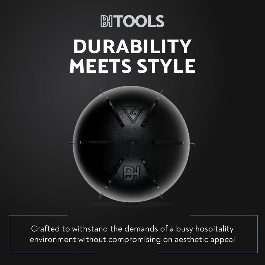 Black Coffee Cupping Bowls 200ml - Stackable Heat-Preserving Cups - Premium Material Ideal for Coffee Tasting, High-Density Polyethylene for Zero Taste Interference - Set of 12