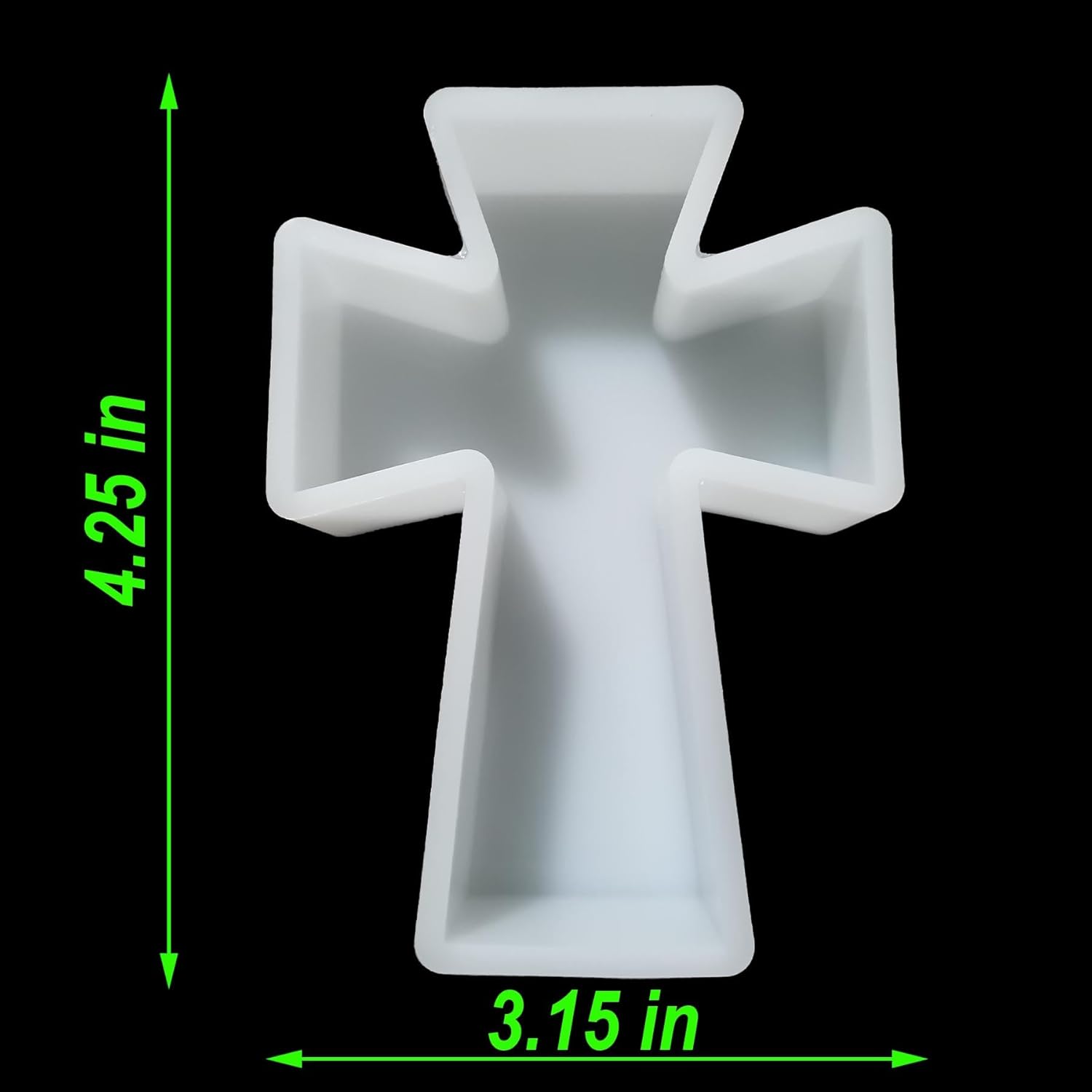 【300+ Design Optional】 Fuehbur Cross Pendant Freshie Mold, Silicone Epoxy Resin Molds for Car Freshies, Aroma Beads, Soap Candle Pendant Mould-Oven Safe