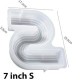 2 Pack 6 inch + 7 inch Twist Candle Molds - Geometric Resin & Silicone Molds for Candles & Soap - Nordic Geometric Line