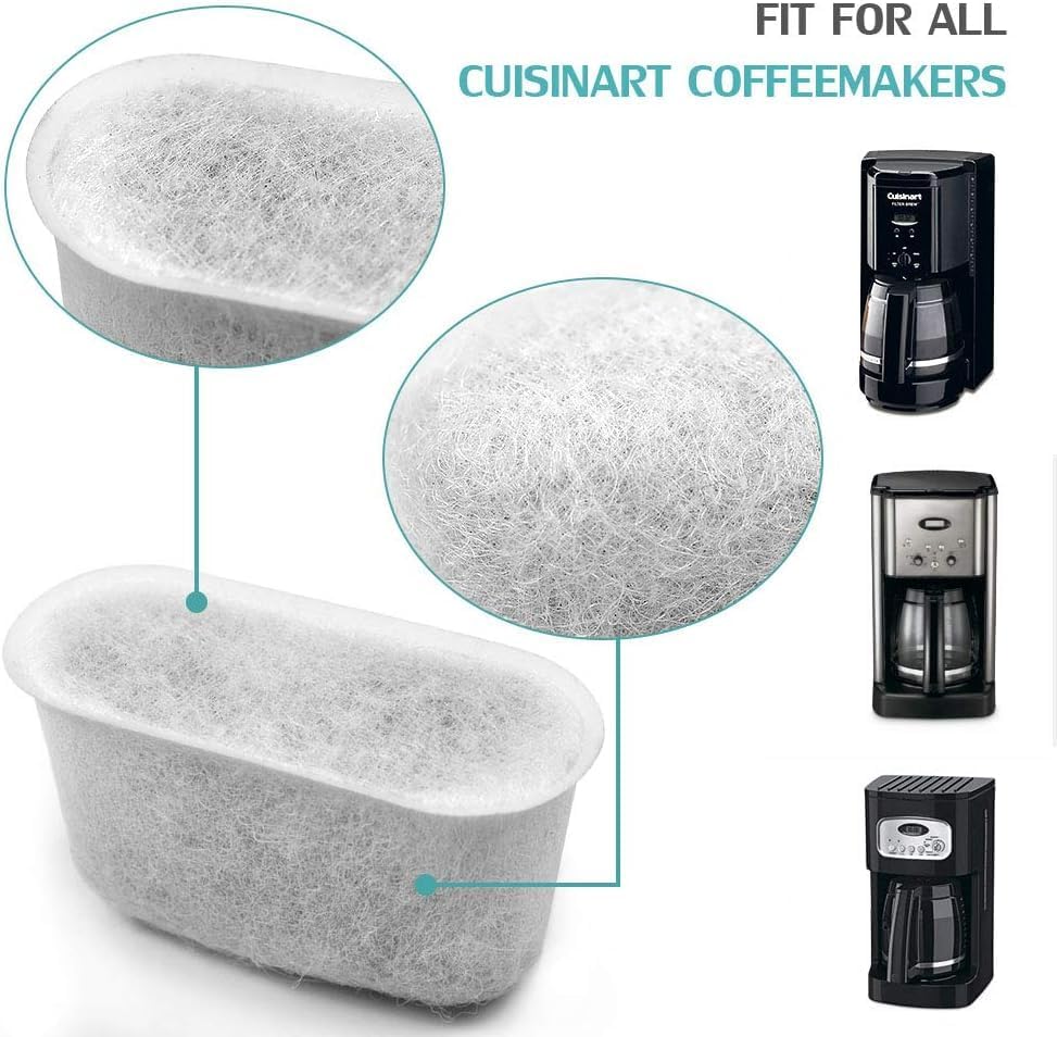 KEEPOW Reusable Coffee Filter Replacement 14 cup Compatible with Cuisinart DCC-3200 DCC-1200 Coffee Maker, Gold Tone Coffee Filter Basket 10 12 14 Cup, 1+6