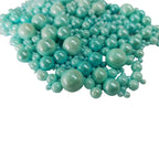 Edible Blue Sugar Pearls Candy Sprinkles 120G/ 4.23Ounce Baking Cake Sprinkles Cupcake and Cake Topper Cookie Decorations Wedding Party Valentines Halloween Christmas Supplies