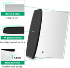 Stainless Steel Griddle Scraper Chopper, HaSteeL 6 x 5In Metal Dough Bench Scraper Cutter for Pizza and Bread, Multiple Purpose Kitchen Barbecue Utensil for Flat Top Teppanyaki Hibachi