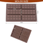 Dubai Chocolate Mold-Non-Stick Chocolate Bar Mold, Food Grade Silicone Deep Mold for Chocolate Stuffed Bar,Candy, Snacks,DIY Treats & Homemade Gifts (10 Snap)