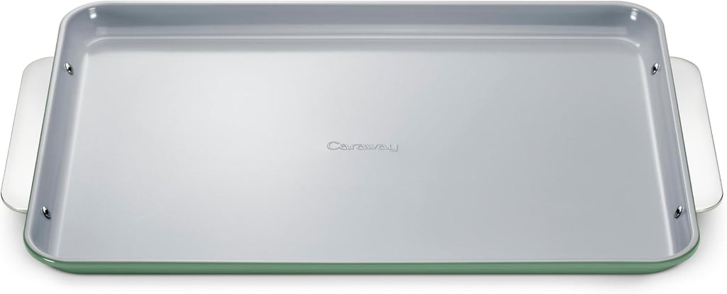 Caraway Non-Stick Ceramic Baking Sheet - Naturally Slick Ceramic Coating - Non-Toxic, PTFE & PFOA Free - Perfect for Baking, Roasting, and More - Large (18" x 13") - Sage