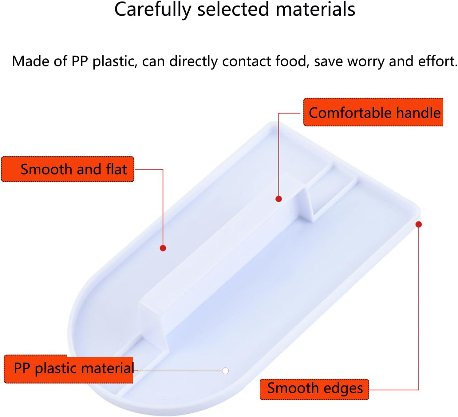 2 PCS Fondant Smoothing,Cake Decoration Icing Smoother, Paddle Fondant Polisher Finisher Sugarcraft Cups,fondant paddle,White,14.5 x 8 cm/5.7" x 3.1"
