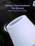 Cocinare KissCup Ceramic Espresso Cup – 2.2oz Demitasse Cup for Espresso, Pour-over coffee & Tea, Lavender Purple, Ceramic Collection