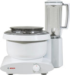 Bosch Universal Plus Stand Mixer 500 Watt, 6.5 Quarts with Wire Whips, Dough Hook, NutriMill Dough Hook Extender, and Blender Bundle