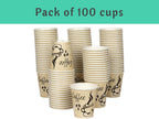 Smygoods Disposable Coffee Cups, To Go Paper Hot Cups, Classic Design (10 OZ, 100 Count) For Hot Beverages, Coffee, Tea, Espresso, Cocoa - Vasos Para Cafe
