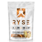 RYSE Loaded Protein Pancake & Waffle Mix - Banana - Naturally Sweetened Breakfast with 21g Protein, 3g MCTs and 2g Fiber - No Added Sugar - High Protein Snack for Clean Energy - 6 Servings