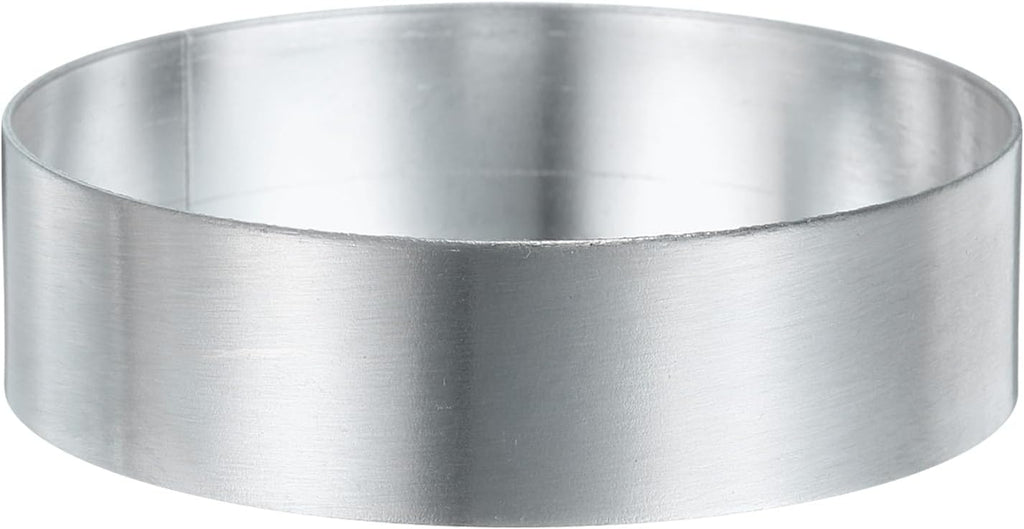 HARFINGTON Round Cake Ring 2.76 x 1 Inch Seamless Stainless Steel Pastry Mousse Dessert Ring Mirror Coating for Baking Cooking English Muffins Crumpet Making Tool