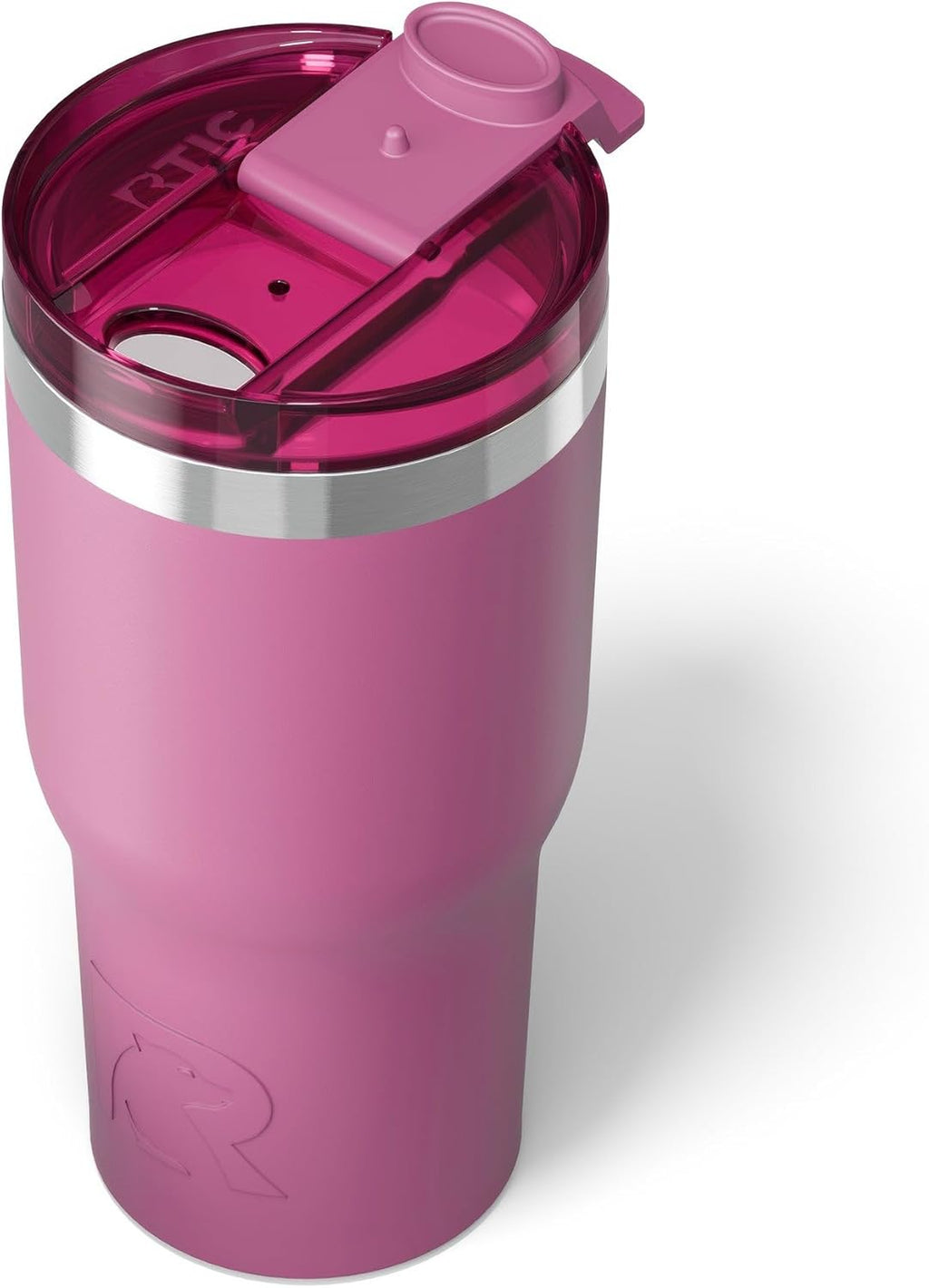 RTIC 20oz Essential Tumbler with Lid, Insulated, Stainless Steel, Metal, Double Wall Vacuum-Insulation, Ceramic Lined, Travel Cup for Iced Coffee, Tea, Hot and Cold Drink, Orchid