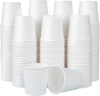 600 Pack 4 oz Paper Cups, Disposable Mini Bathroom Mouthwash Cups, Hot/Cold Drinking Cups, White Disposable Paper Cups for Bathroom, Home, Party, Office, Picnic, Travel