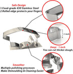 Graduation Cookie Cutters 6Pcs, Cap Gown Diploma Frame Medallion Shapes Cookie Cutter Mold, 304 Stainless Steel Biscuit Dough Fondant Cutters for Celebration Kitchen Baking