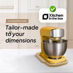 Ibyx Elegant Sliding Tray - Compatible with 3.2 Qt Kitchen In The Box Stand Mixers and Other Heavy Appliances (Natural)