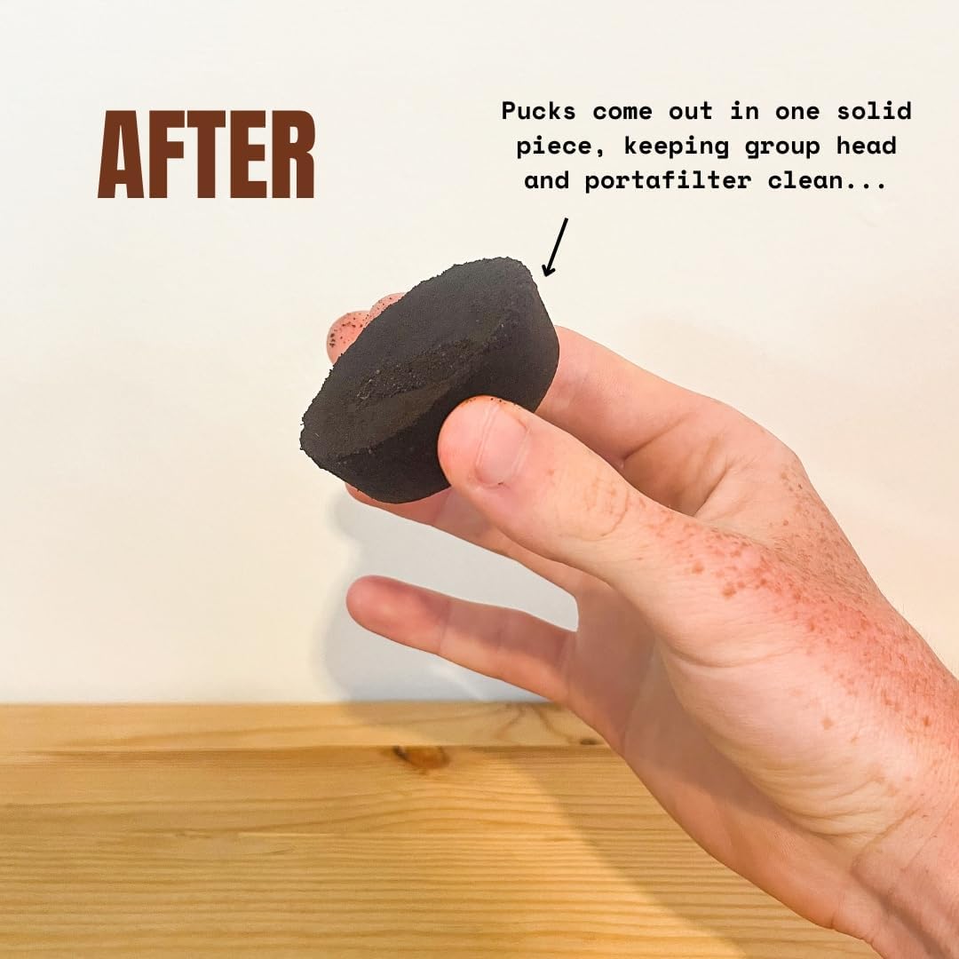 PuckBuddy 51mm Espresso Puck Screen (3 Pack) - Lower Shower Screen - Metal Contact Screen for Coffee Portafilter Filter Basket - 1.7mm Thickness 150μm Mesh - 316 Stainless Steel (51mm)