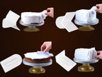 4pcs Fondant Icing Smoother Polisher for Cake Decoration Sugarcraft Scraper Paddle Tool