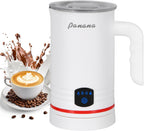 Electric Milk Frother, 4 in 1 Milk Steamer, 14.5oz/430ml Automatic Warm and Cold Foam Maker for Coffee,Latte, Cappuccino, Macchiato, Hot Chocolate (White)