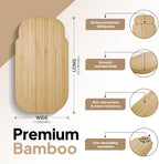 Ibyx Elegant Sliding Tray - Compatible with 3.2 Qt Kitchen In The Box Stand Mixers and Other Heavy Appliances (Natural)