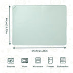 Silicone Baking Mat - Extra Thick Non-Stick Pastry Mat with Measurement Markings, 21"x15" Non-Slip Silicone Pad with Raised Edges (Light Green)