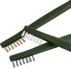 9pcs Wire Brush with Carburetor Cleaning Kit for Car,3pcs Brass Brush,3pcs Steel Brushes,3pcs Nylon Brushes