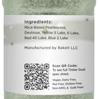 Olive Green BAKELL Edible Glitter, 45 Grams | TINKER DUST Edible Glitter | KOSHER Certified | 100% Edible Glitter | Cakes, Cupcakes, Cake Pops, Drinks, Dessert Vegan Glitter & Dusts (45g Shaker, Olive Green)
