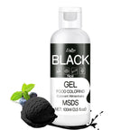 Gel Food Coloring - 4.5oz Vivid Food Coloring Gel for Baking, Cake Decorating, Cookie, Fondant, Macaron - Tasteless Concentrated Edible Food Color Dye for Icing, Slime, Drinks, DIY Crafts (Black)