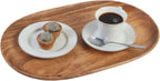Woodard & Charles 15-Inch Acacia Oval Tray, Large - Pack of 16