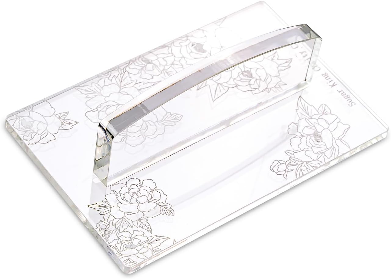 KALAIEN Fondant Smoother with Handle Acrylic Cake Smoother Tool for Icing fondant tools set-Square