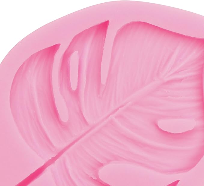 Tropical Leaf Silicone Molds, Succulents Trailing Leaves Chocolate Molds, Hawaii Theme Fondant Baking for Cake Decoration Cupcake Topper Candy Sugar Craft Gum Paste Clay Resin (LC74)