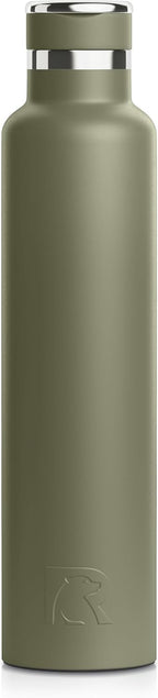 RTIC 26oz Journey Bottle Metal Stainless Steel Vacuum Insulated, BPA Free, Reusable, for Water, Hot and Cold Drinks, Travel, Sports, Camping, Olive