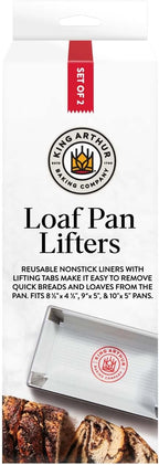 King Arthur Baking Company Loaf Pan Lifters, Reusable Nonstick European-Grade Silicone, Set of 2