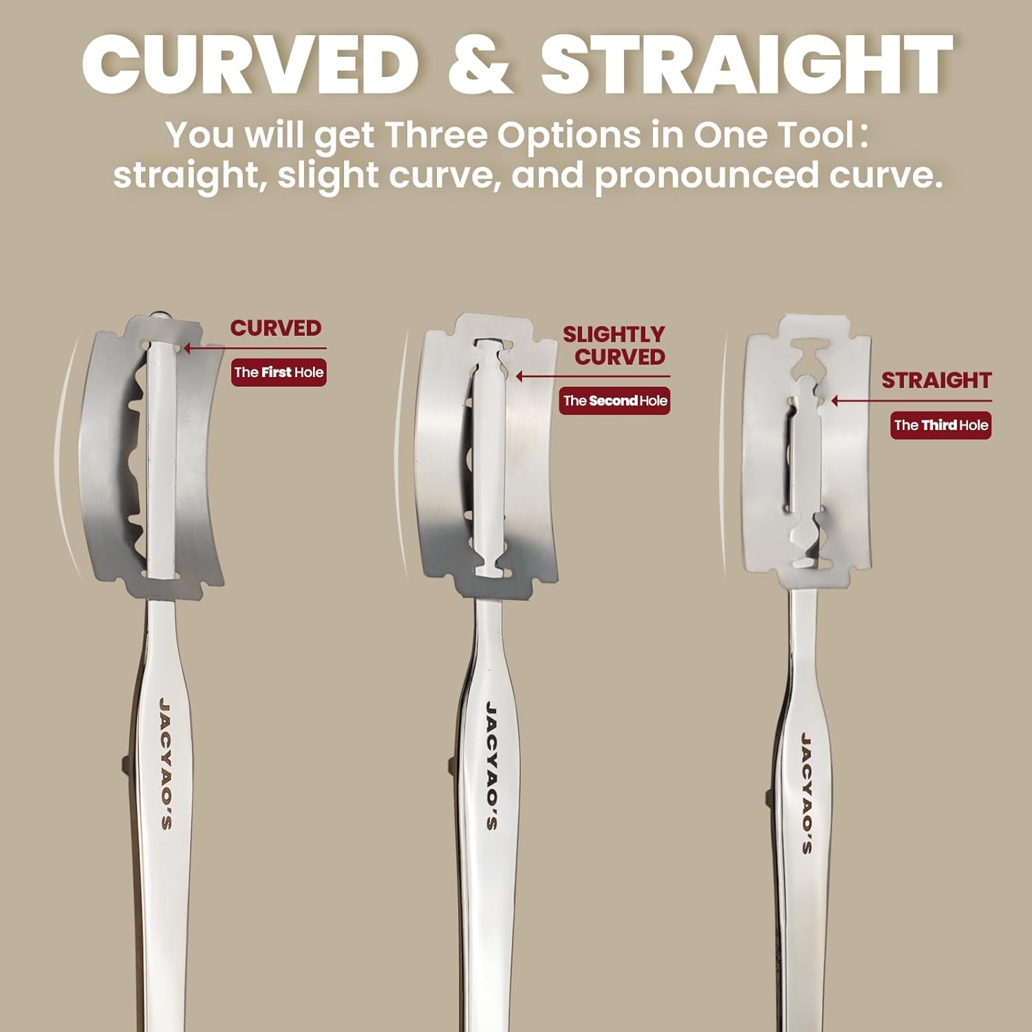 JACYAO'S Bread Lame, Sourdough Scoring Tool Made From 304 Stainless Steel, Professional Bread Scoring Tool with 10 Razor Blades and Metal Storage Box