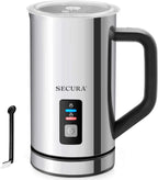 Secura Milk Frother, Electric Milk Steamer Stainless Steel, 16.9oz/500ml Automatic Hot and Cold Foam Maker and Milk Warmer for Latte, Cappuccinos, Macchiato, 120V