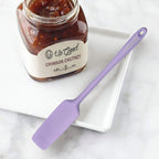Silicone Jar Spatula | 600F Heat Resistant Non-Stick Rubber Scraper | Perfect for Jars, Smoothies, Blenders | One Piece Utensils | Durable Kitchen Cookware (UpGood Professional Spatulas, Purple)