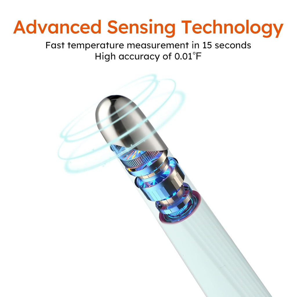 Thermometer for Adults and Kids, Medical-Grade Accurate Fast Reading Oral and Underarm Temperatures, Rechargeable Digital Thermometers with LED Display