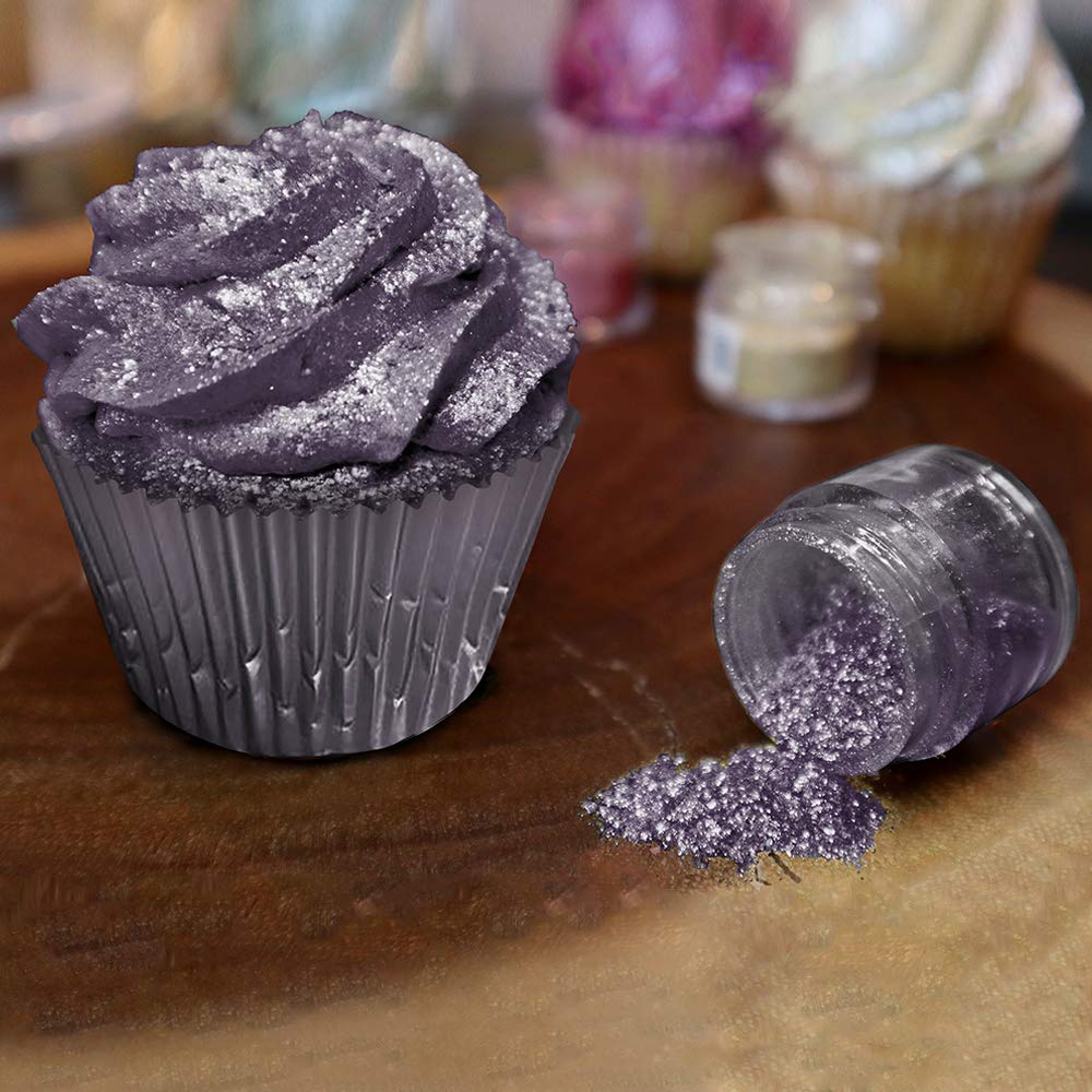 Deep Purple BAKELL Edible Glitter, 45 Grams | TINKER DUST Edible Glitter | KOSHER Certified | 100% Edible Glitter | Cakes, Cupcakes, Cake Pops, Drinks, Dessert Vegan Glitter & Dusts (45g Shaker, Deep Purple)