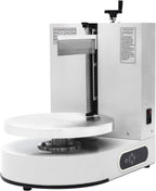 Automatic Cake Decorating Machine, Electronic Cream Coating Spreading Smooth Machine with Graduated Scraper 30-200RPM Rotating Speed,Cake Bread Spreader Machine for 4-12inch Cakes,White