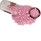 Edible Pink Sugar Pearls Candy Sprinkles 120G/ 4.23Ounce Baking Cake Sprinkles Cupcake and Cake Topper Cookie Decorations Wedding Party Valentines Halloween Christmas Supplies