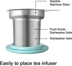 Sweejar Porcelain Tea Mug with Infuser and Lid,Teaware with Filter, Loose Leaf Tea Cup Steeper Maker, 16 Fl Oz for Tea/Coffee/Milk/Women/Office/Home/Gift (Beige)