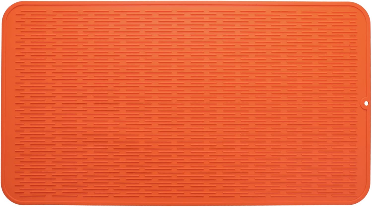 Silicone Dish Drying Mat for Multiple Usage,Easy clean,Eco-friendly,Heat-resistant Silicone Mat for Kitchen Counter or Sink,Refrigerator or Drawer Liner Orange 4XL 32 inches x 18 inches